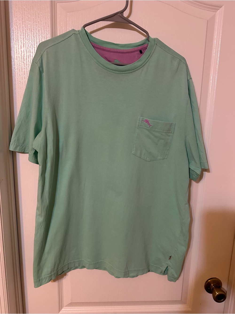 Tommy Bahama Bali Skyline Pocket T-Shirt 100% Supima Cotton Mint Green M